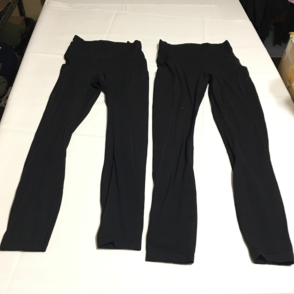 Lot of 4 Lululemon Align High Rise Leggings Women Sz 4 Black Wunder Under Tight - Picture 2 of 14